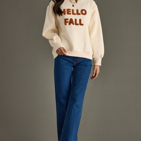 Women's Hello Fall Sweatshirt Panache Size Small - Picture 3 of 4